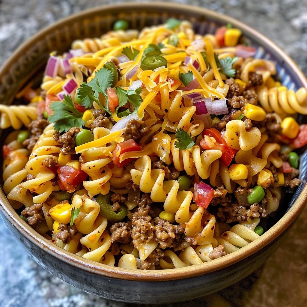Fiesta Taco Pasta Salad: A Flavorful, Easy Fiesta-Inspired Pasta Recipe