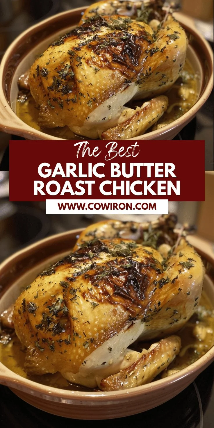 Garlic Butter Roasted Chicken Recipe
