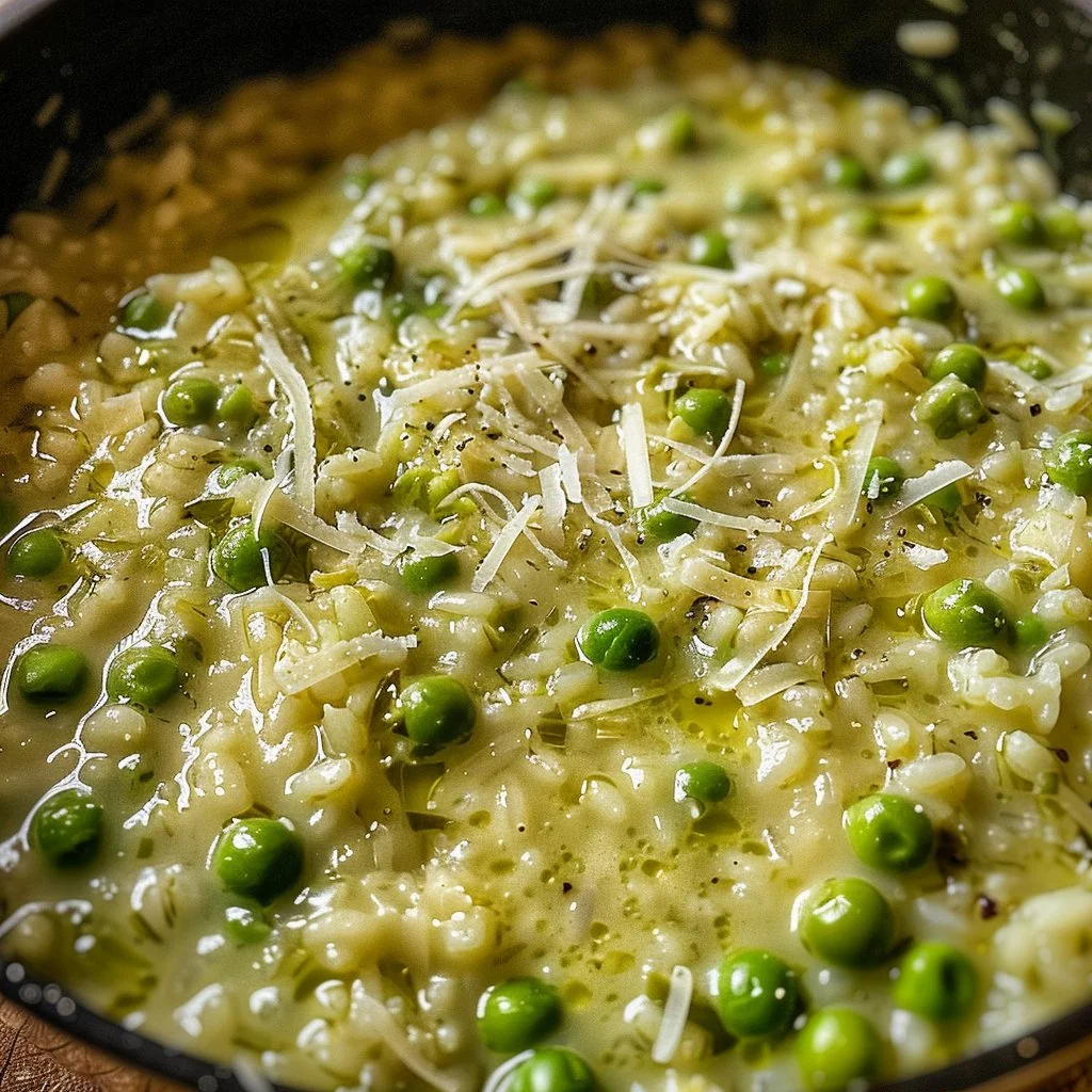 Green Pea Risotto