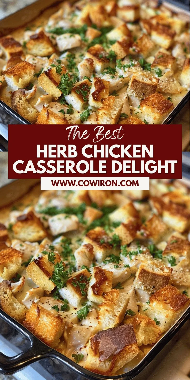 Herb Chicken and Crouton Casserole