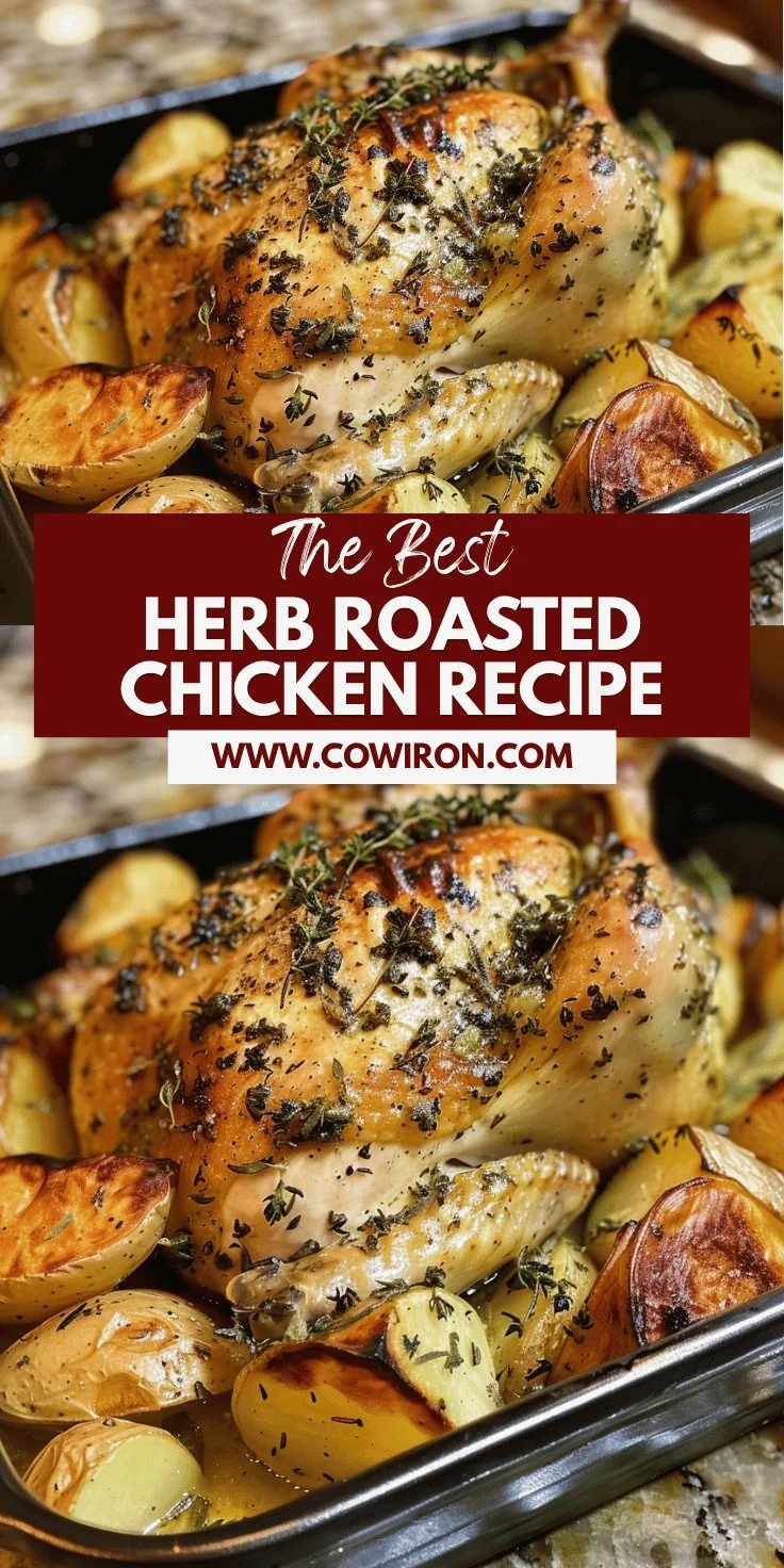 Herb-Seasoned Roasted Chicken with Potatoes