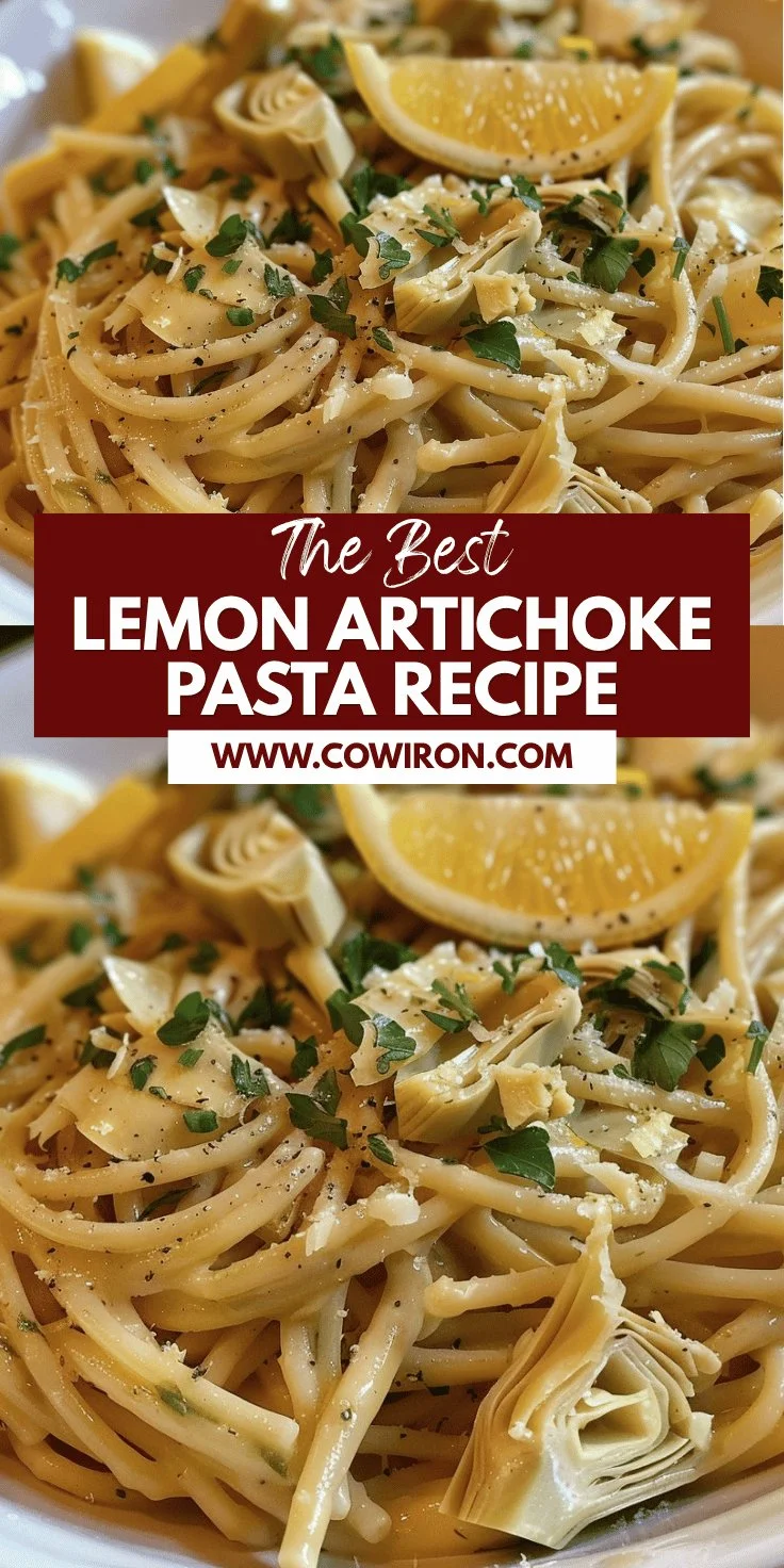 Lemon Artichoke Pasta Recipe