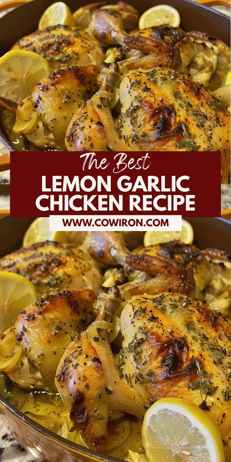 Lemon Garlic Dutch Oven Chicken Recipe