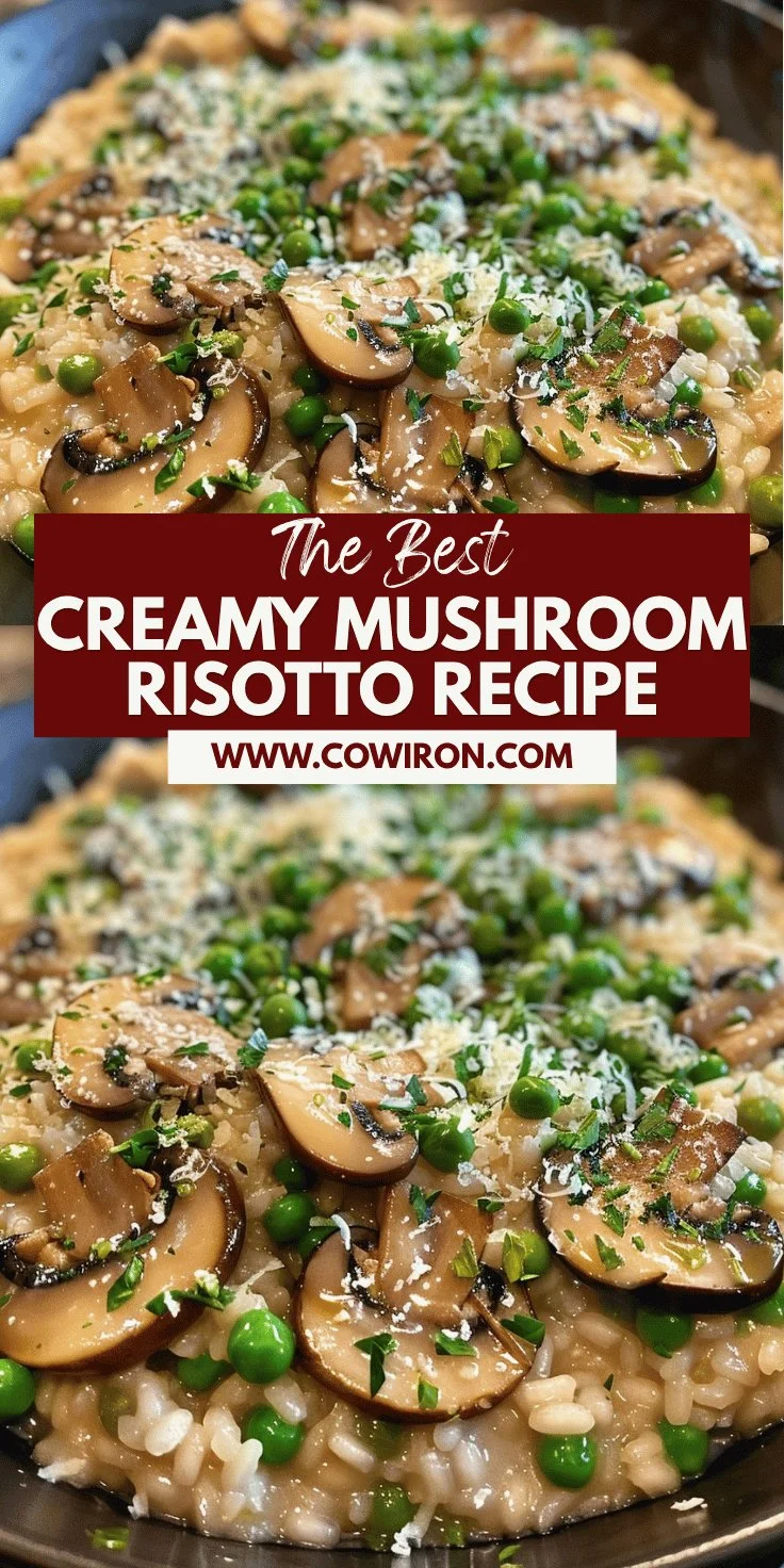 Mushroom and Pea Risotto
