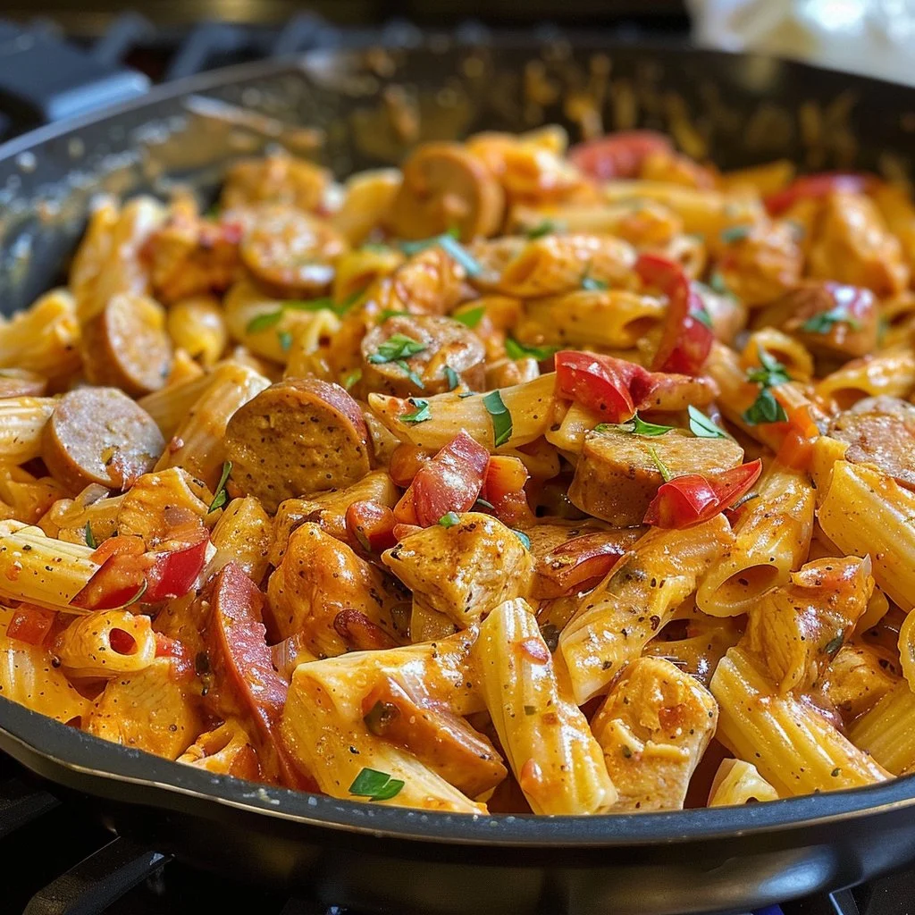 One Pot Cajun Pasta – Spicy Creamy Skillet Dinner