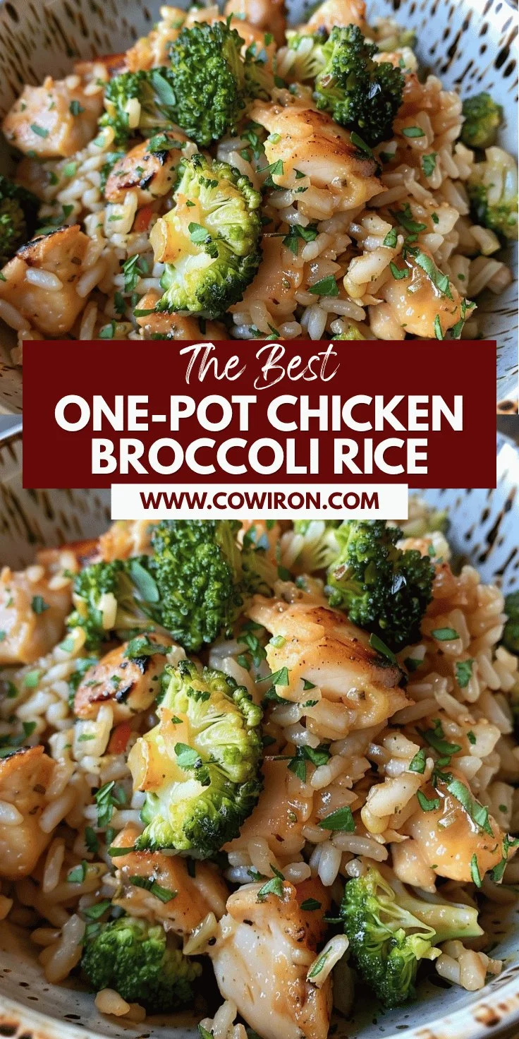 One-Pot Chicken Broccoli Rice Recipe