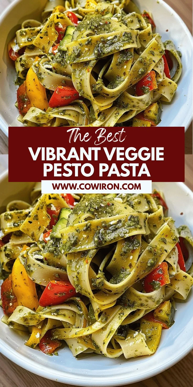 Pesto Tagliatelle with Vegetables