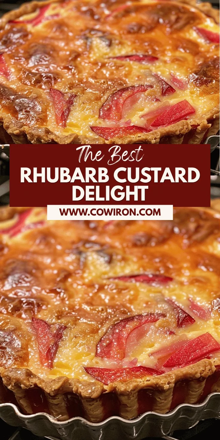 Rhubarb Custard Tart Recipe