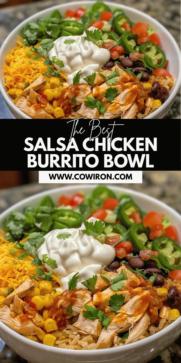 Salsa Chicken Burrito Bowl Recipe