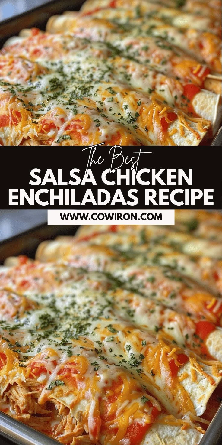 Salsa Chicken Enchiladas Recipe
