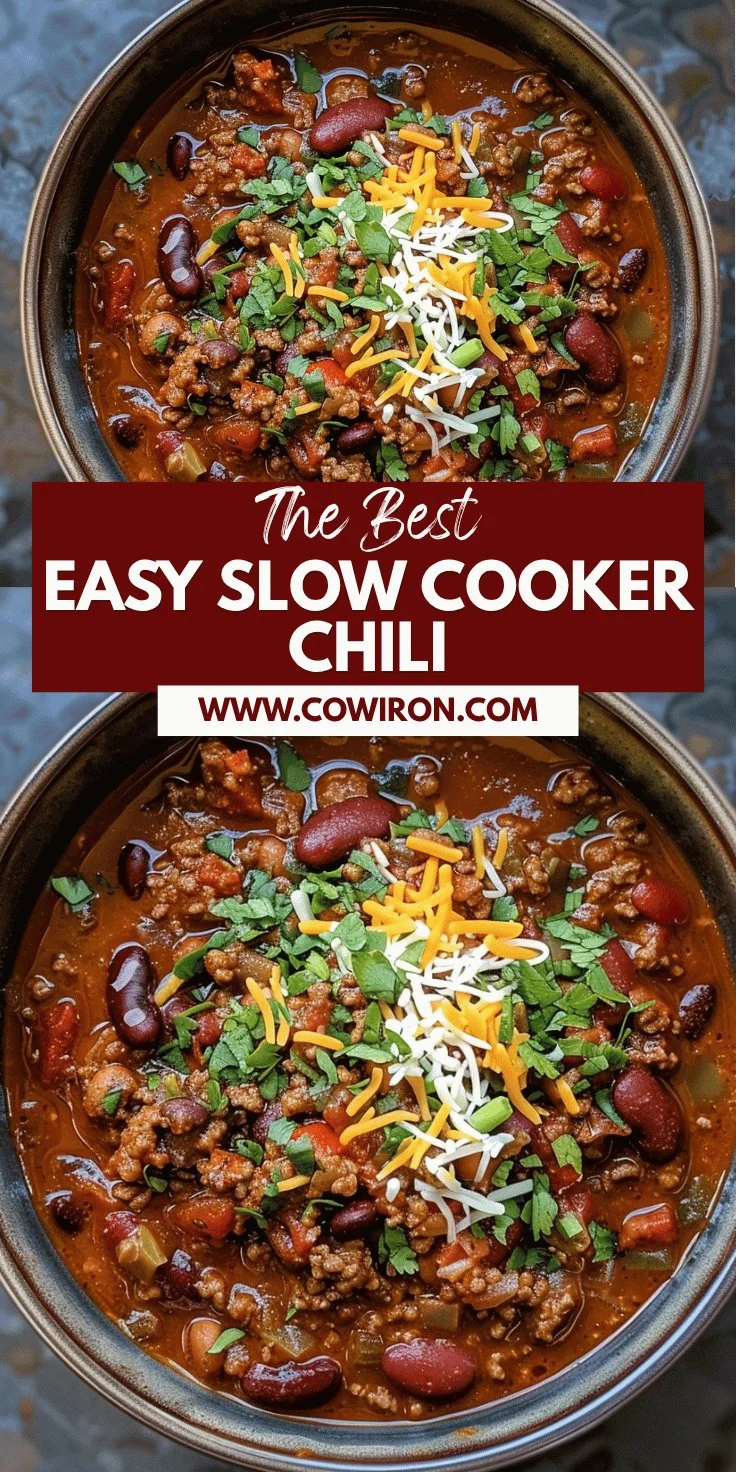 Slow Cooker Chili Recipe
