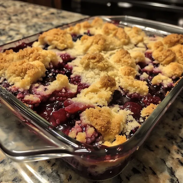 A delicious homemade spring berry cobbler served with ice cream