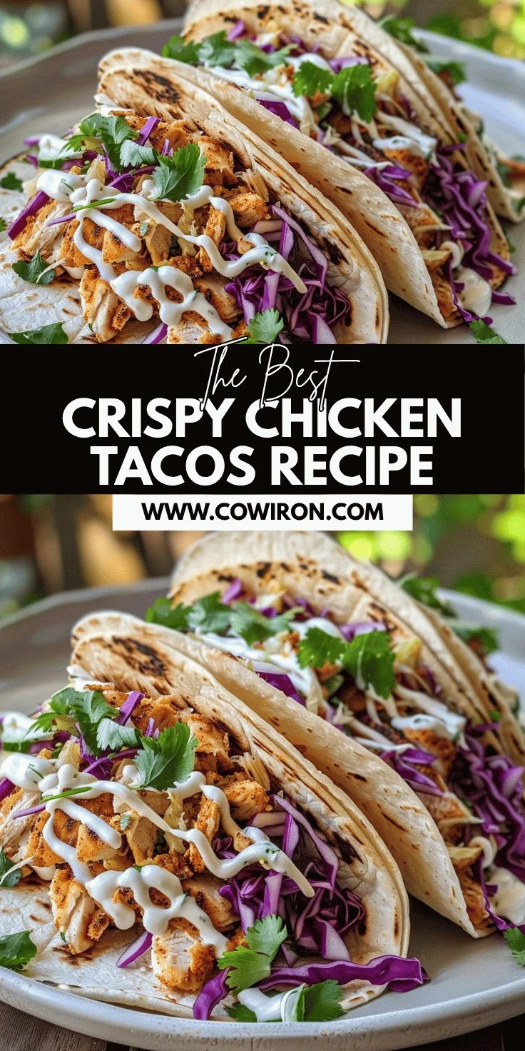 Cabbage-Loaded Crispy Chicken Tacos