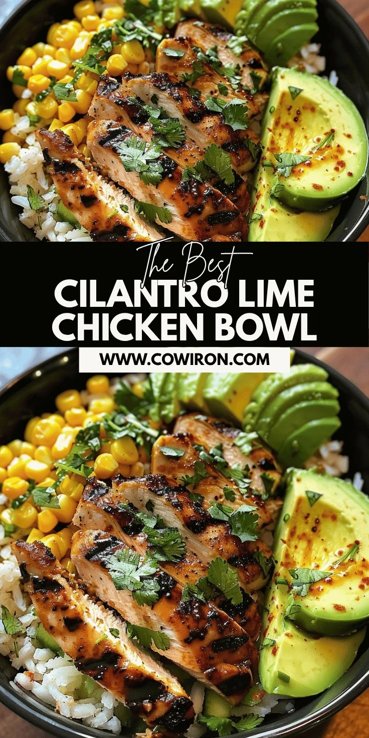 Cilantro Lime Chicken Bowl Recipe