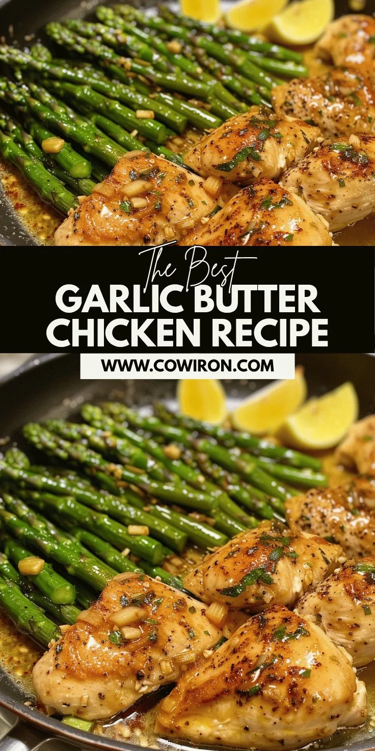 Garlic Butter Chicken with Asparagus Recipe