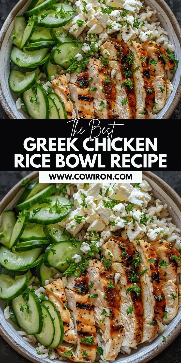 Greek Chicken Rice Bowl Recipe