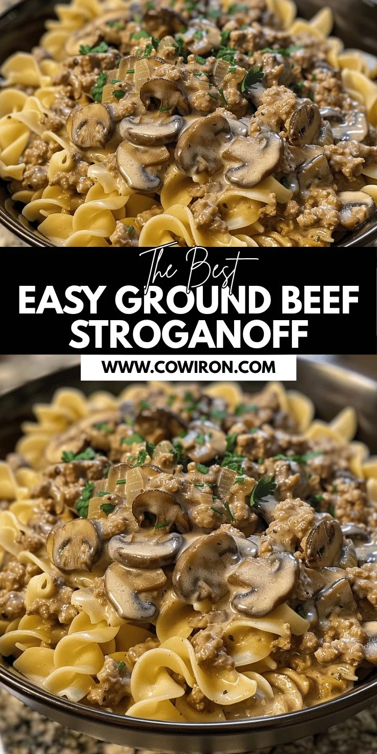 Ground Beef Stroganoff