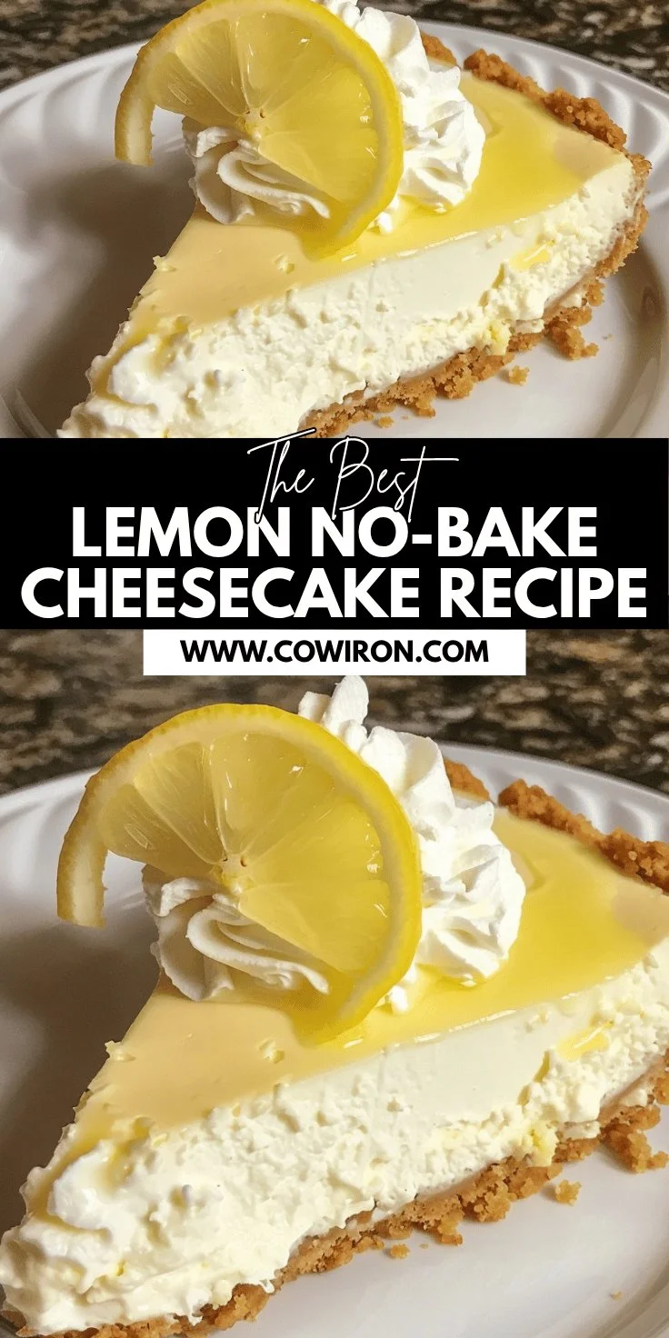 Lemon No-Bake Cheesecake Recipe
