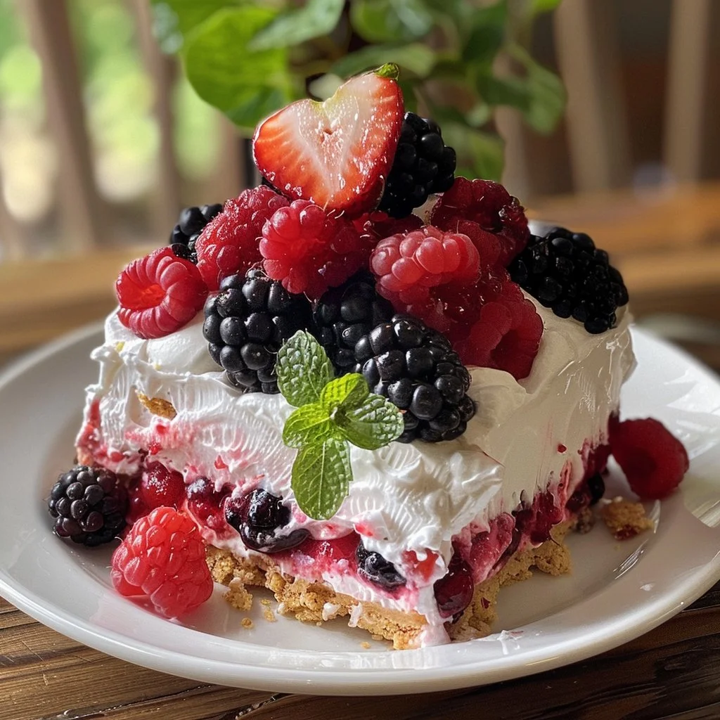 No-Bake Berry Lasagna