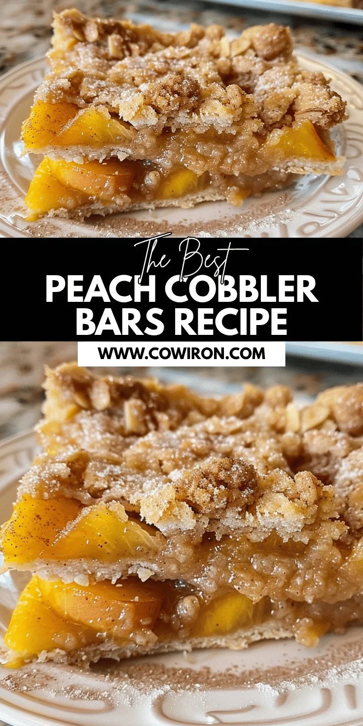 Peach Cobbler Bars