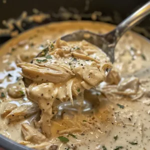 Delicious Ranch-Style Chicken Gravy served over roasted chicken