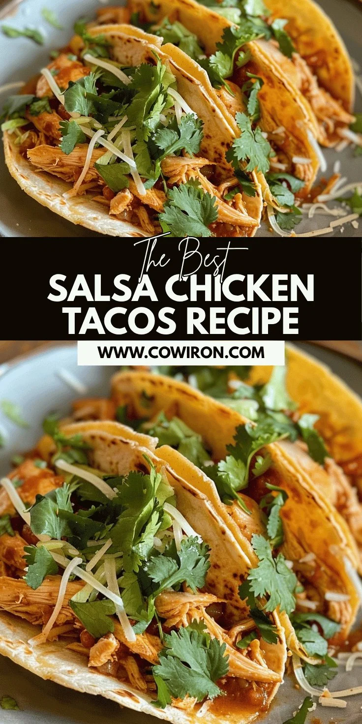 Salsa Chicken Tacos Recipe