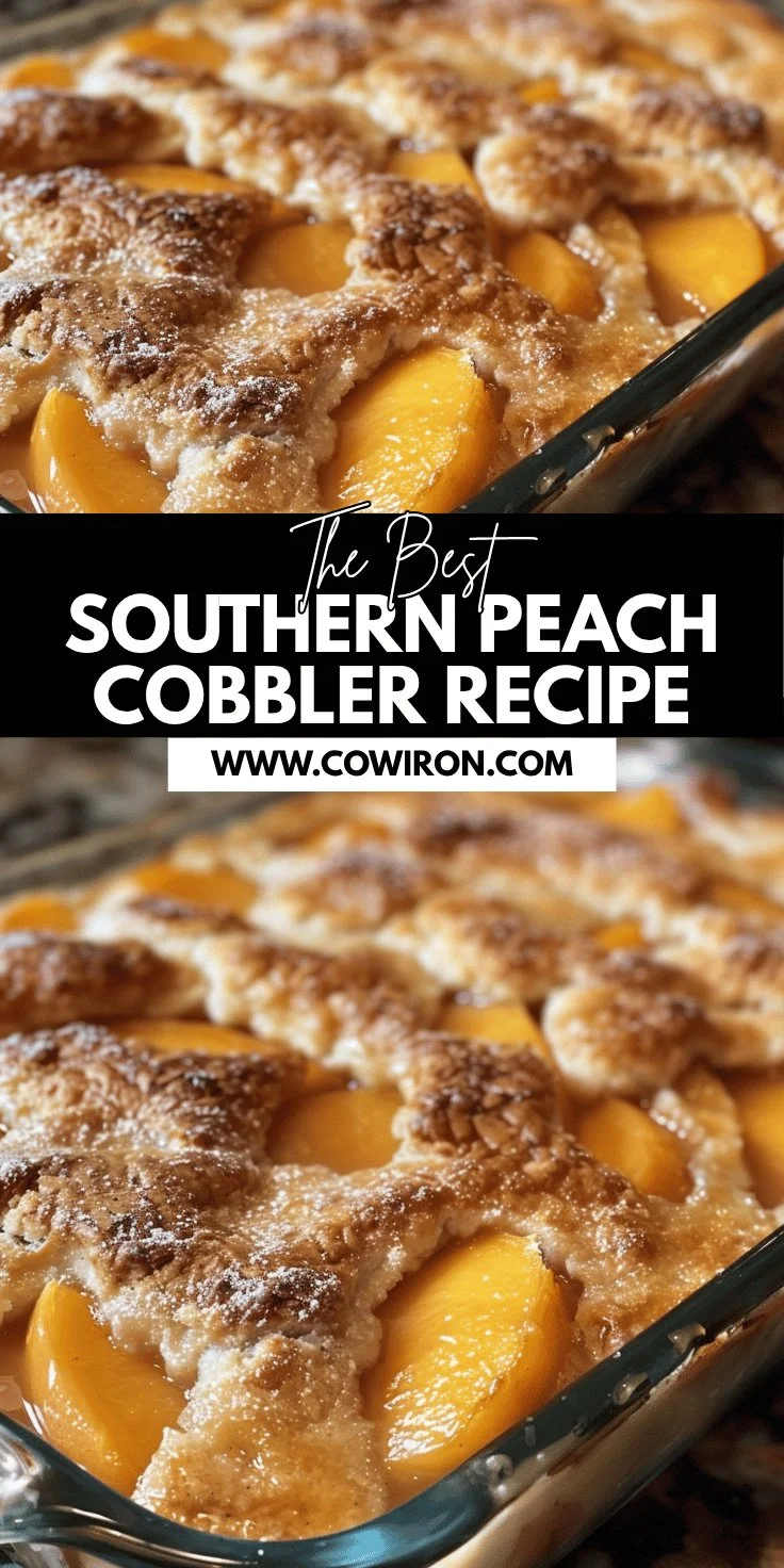 Southern Peach Cobbler Recipe