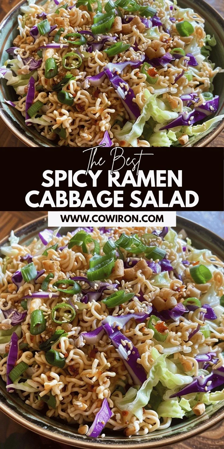 Spicy Ramen Cabbage Salad