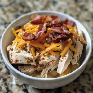 Delicious Keto Crack Chicken cooked in a Crockpot, perfect for meal prepping.