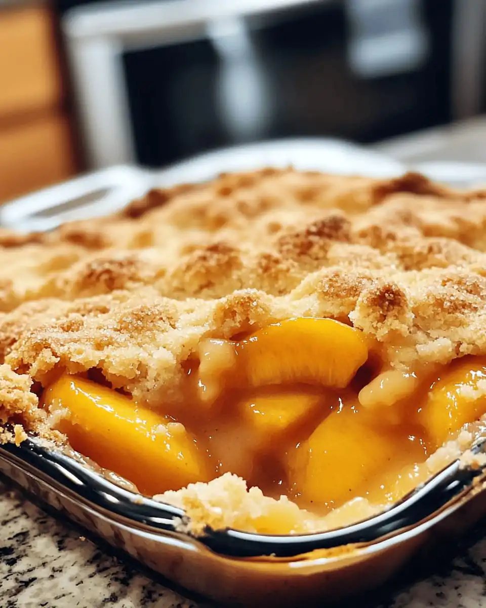 Peach Cobbler with Canned Peaches