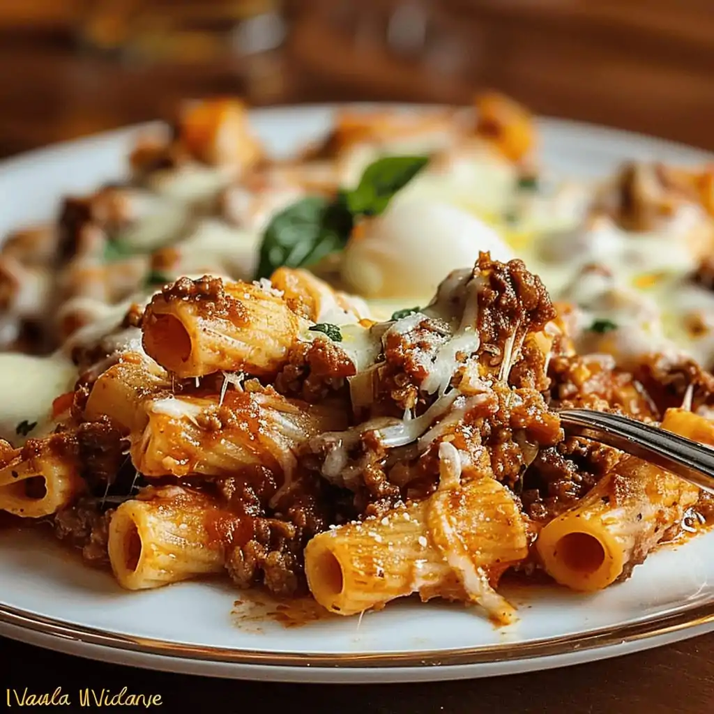 Baked Ziti with Meat Sauce
