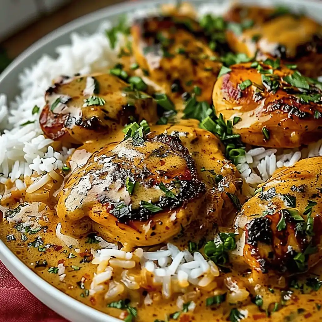 Best Smothered Chicken and Rice
