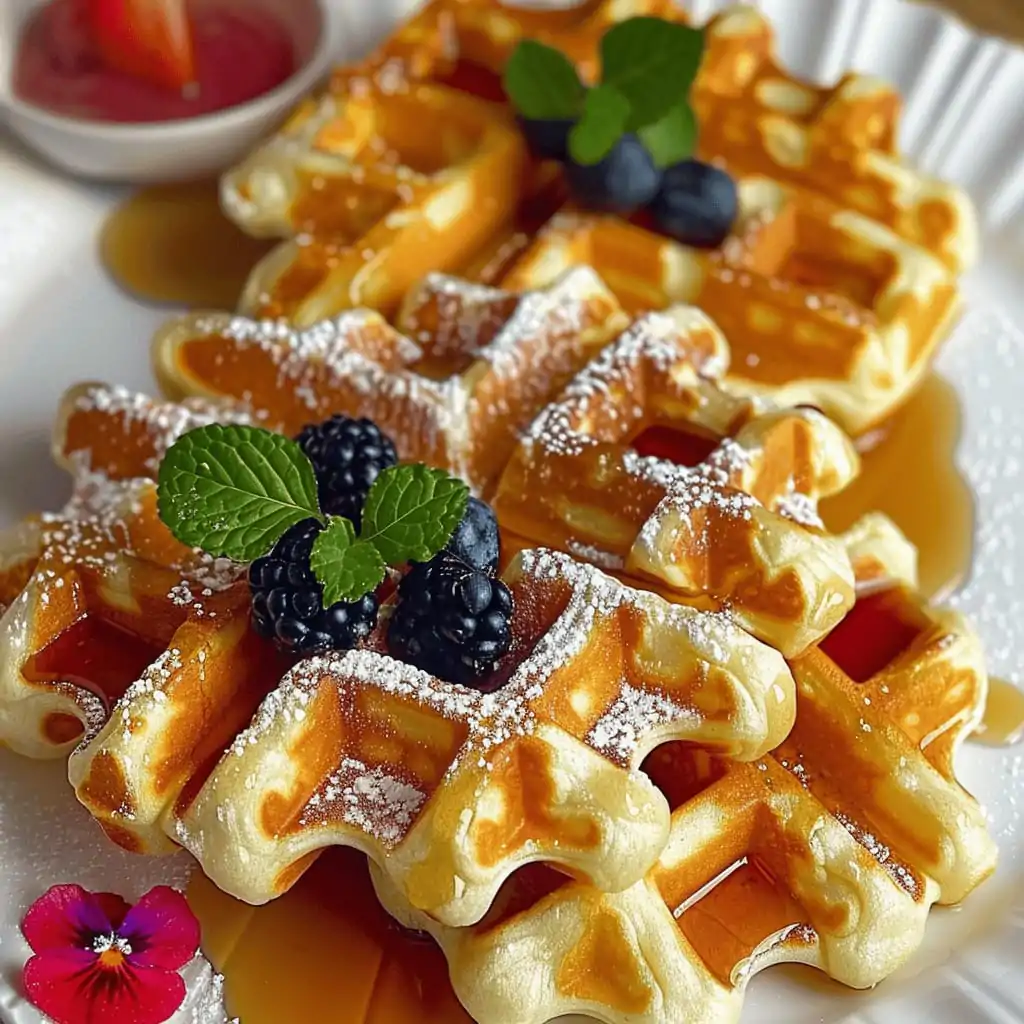 Buttery Belgian Liege Waffles