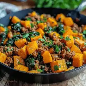 Ground Turkey Sweet Potato Skillet