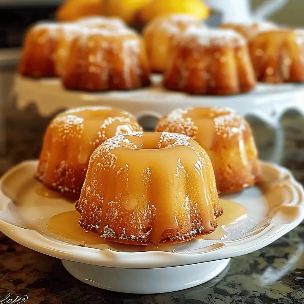 Mini Lemon Bundt Cakes Recipe