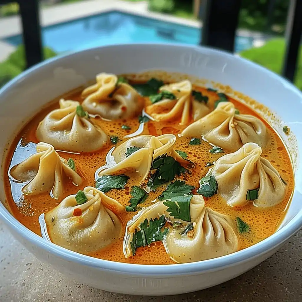 Spicy Red Curry Wonton Soup